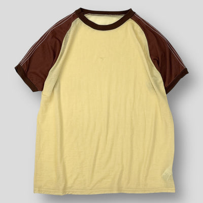 2023SS コットンナイロン ラグランスリーブ ステッチ Tシャツ 8617-299-0429 FREE