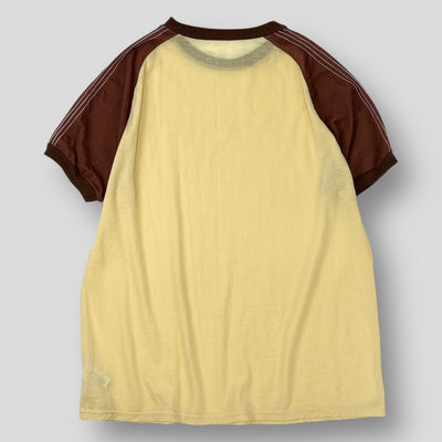 2023SS コットンナイロン ラグランスリーブ ステッチ Tシャツ 8617-299-0429 FREE