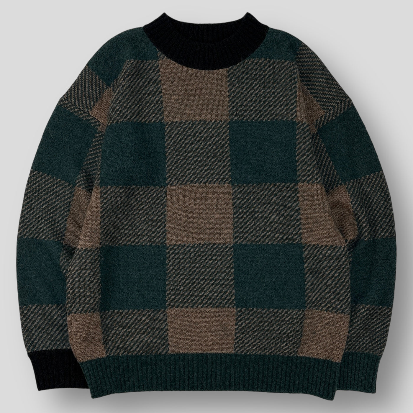 2019AW Buffalo Check Knit Pullover 19-02081M 2