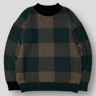 2019AW Buffalo Check Knit Pullover 19-02081M 2