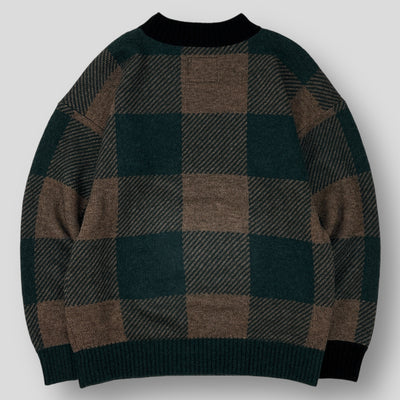 2019AW Buffalo Check Knit Pullover 19-02081M 2