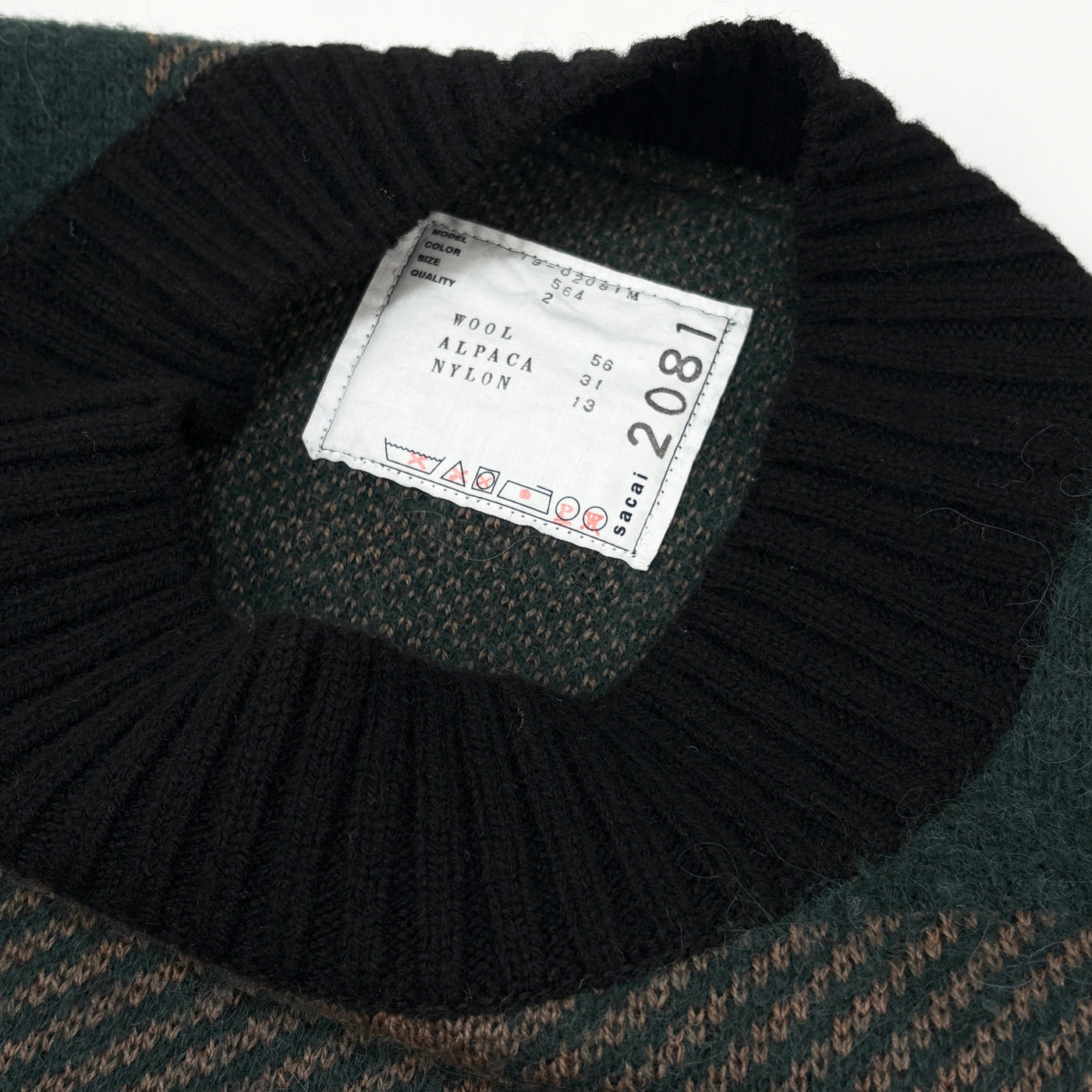 2019AW Buffalo Check Knit Pullover 19-02081M 2