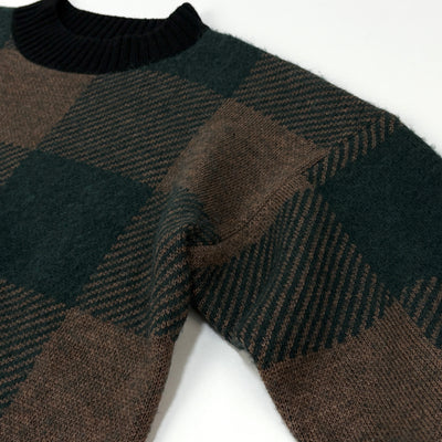 2019AW Buffalo Check Knit Pullover 19-02081M 2