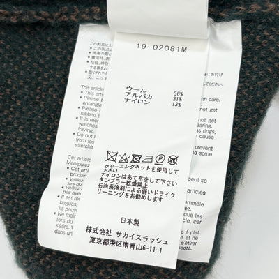 2019AW Buffalo Check Knit Pullover 19-02081M 2