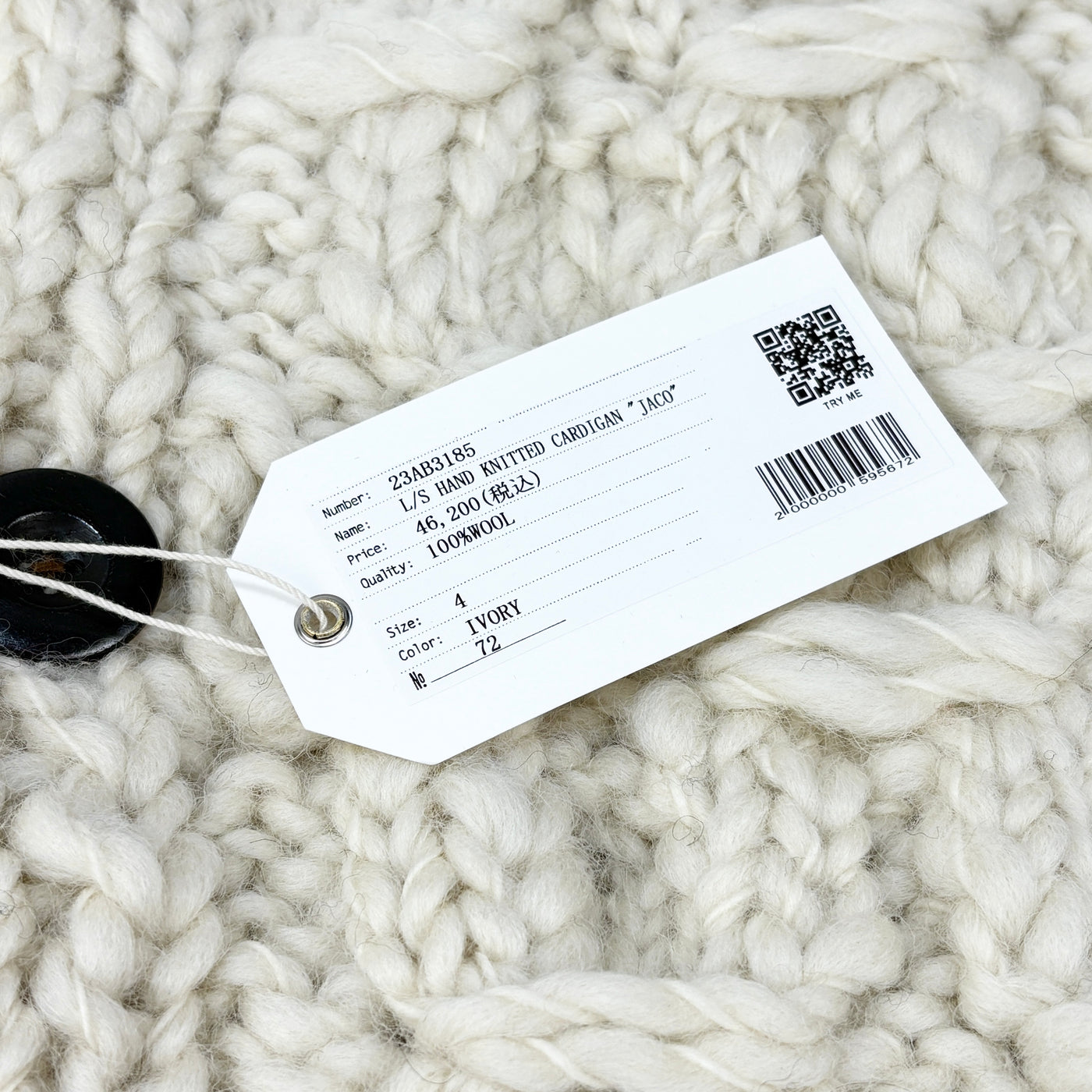 【新品】2023AW L/S HAND KNITTED CARDIGAN "JACO" 23AB3185 4 SSM5099