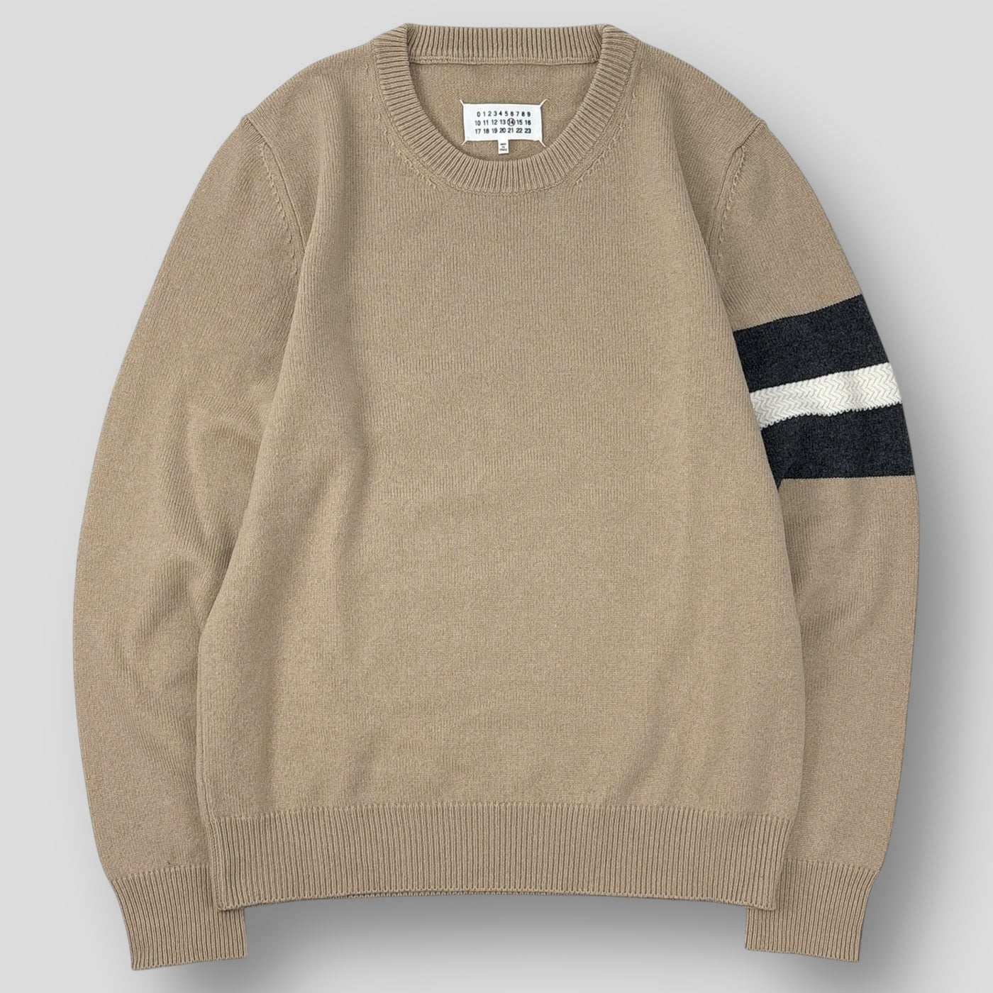 2019AW Arm Stripe Crew Knit S50HA0903 S16824 L