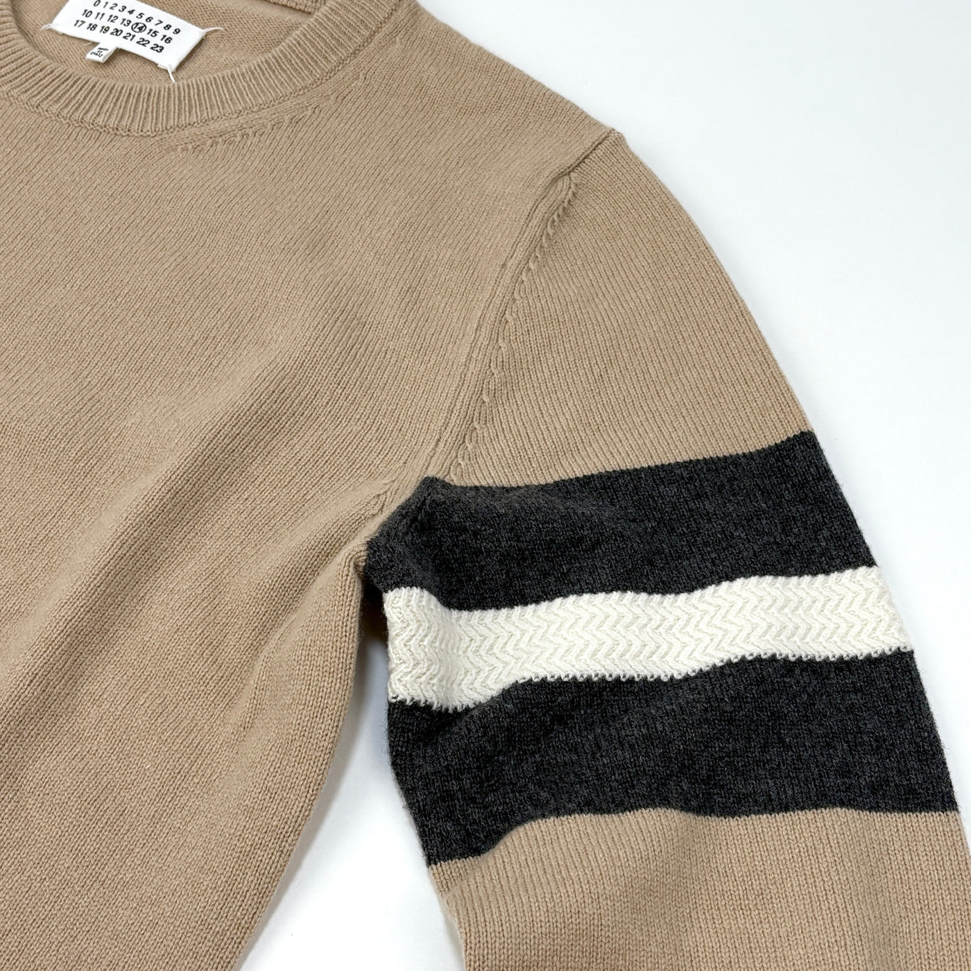 2019AW Arm Stripe Crew Knit S50HA0903 S16824 L