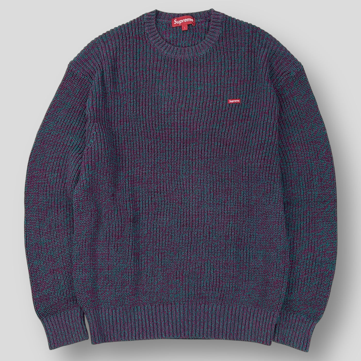 2021AW Melange Rib Knit Sweater L