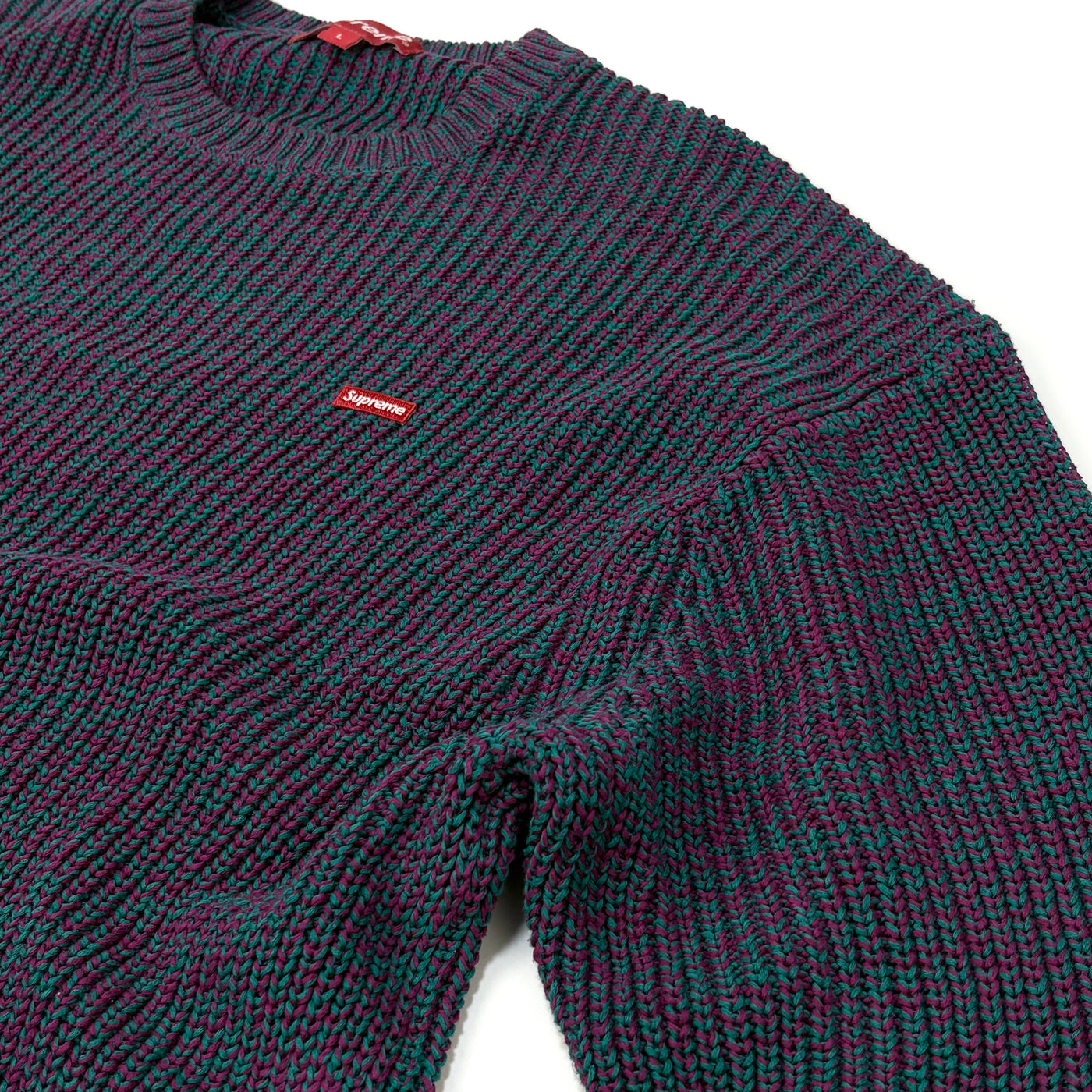 2021AW Melange Rib Knit Sweater L