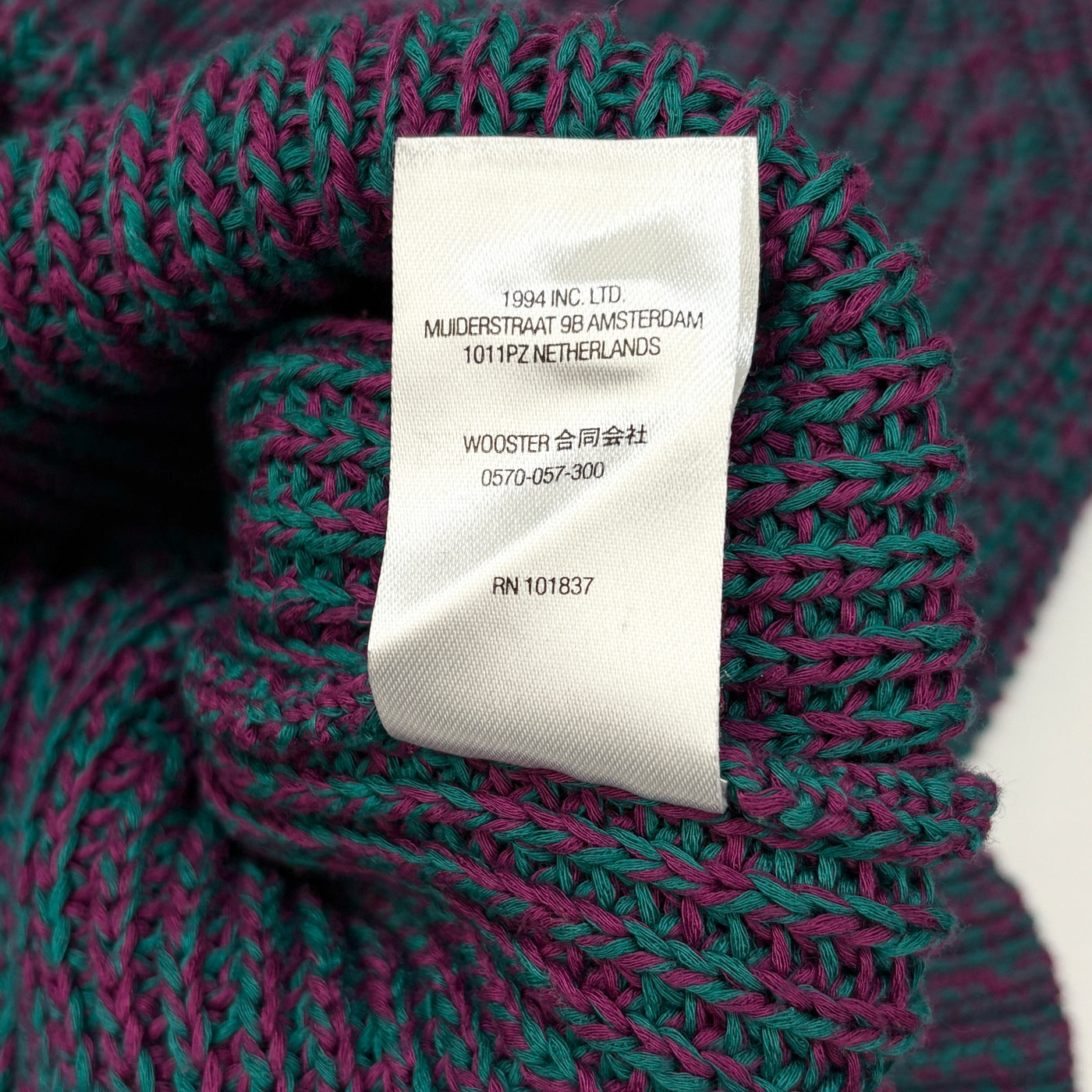 2021AW Melange Rib Knit Sweater L