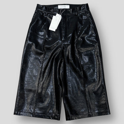 【新品】2023AW Croc Faux Leather Shorts 23A68205 36