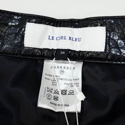【新品】2023AW Croc Faux Leather Shorts 23A68205 36
