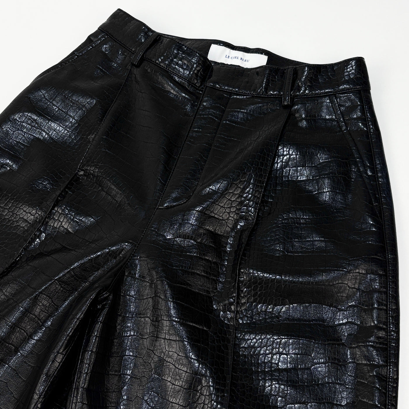 【新品】2023AW Croc Faux Leather Shorts 23A68205 36