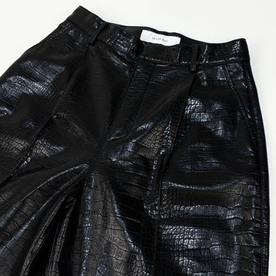 【新品】2023AW Croc Faux Leather Shorts 23A68205 36