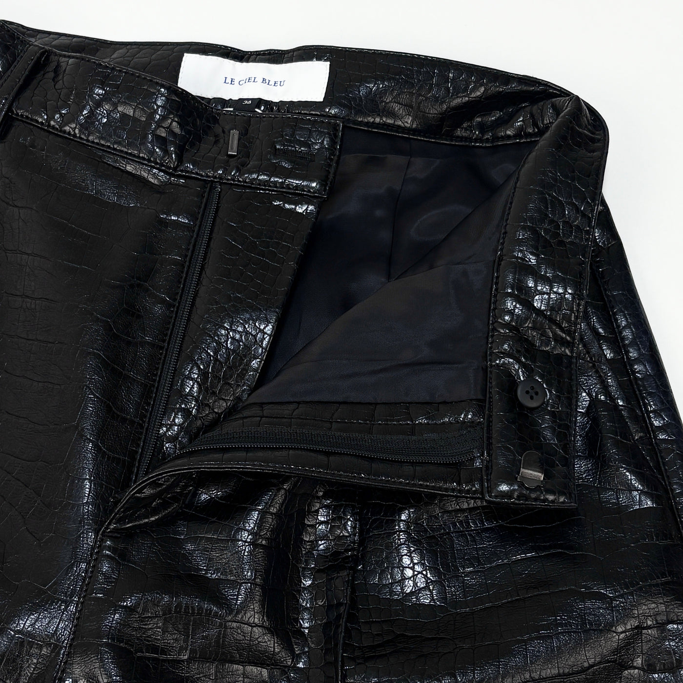 【新品】2023AW Croc Faux Leather Shorts 23A68205 36