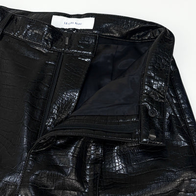 【新品】2023AW Croc Faux Leather Shorts 23A68205 36