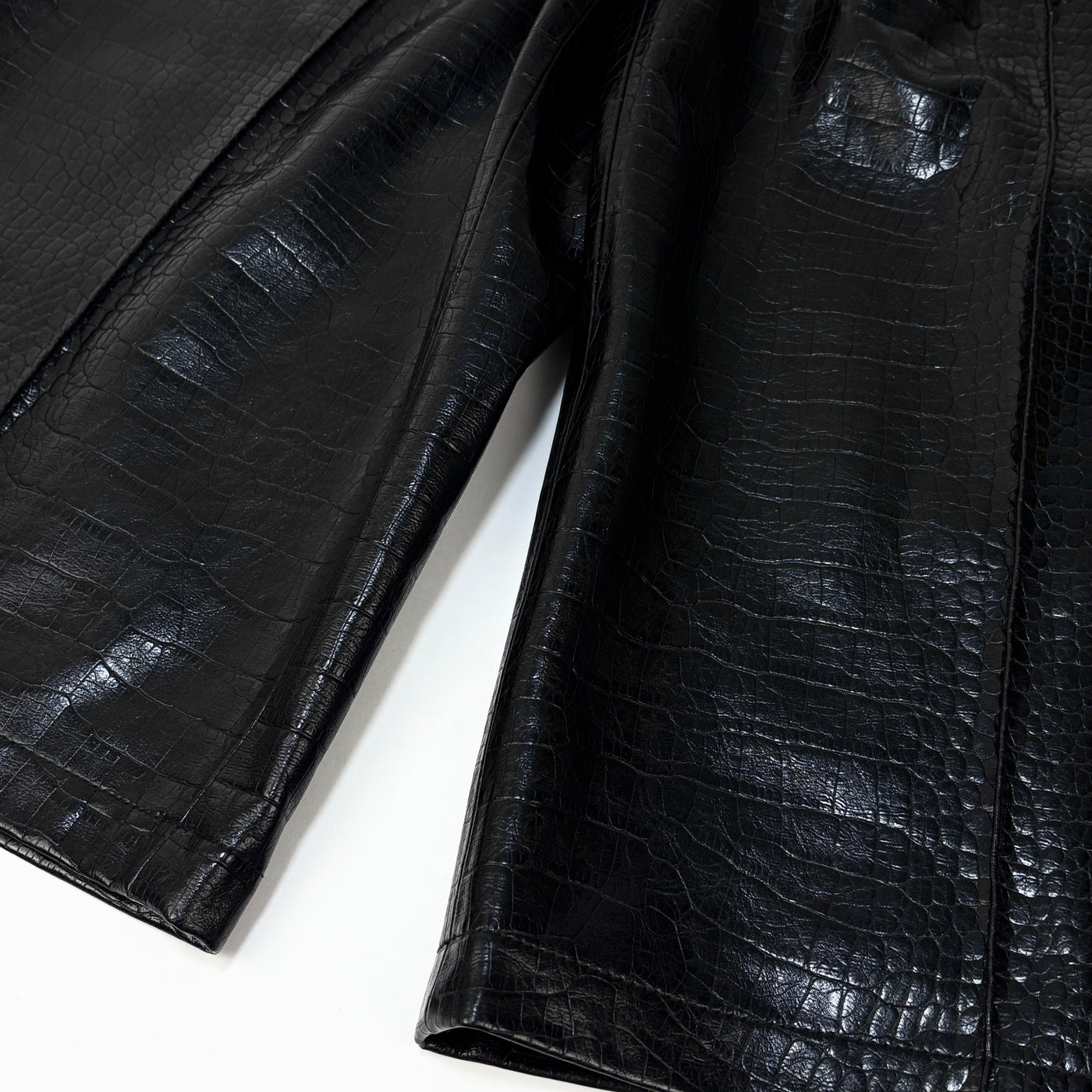 【新品】2023AW Croc Faux Leather Shorts 23A68205 36