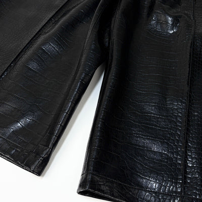 【新品】2023AW Croc Faux Leather Shorts 23A68205 36