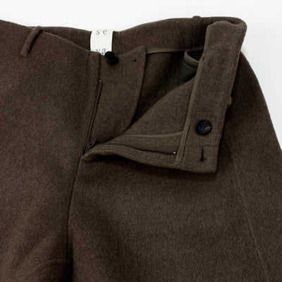 2023AW DOUBLE-FACE YAK TROUSERS UNDYED 4