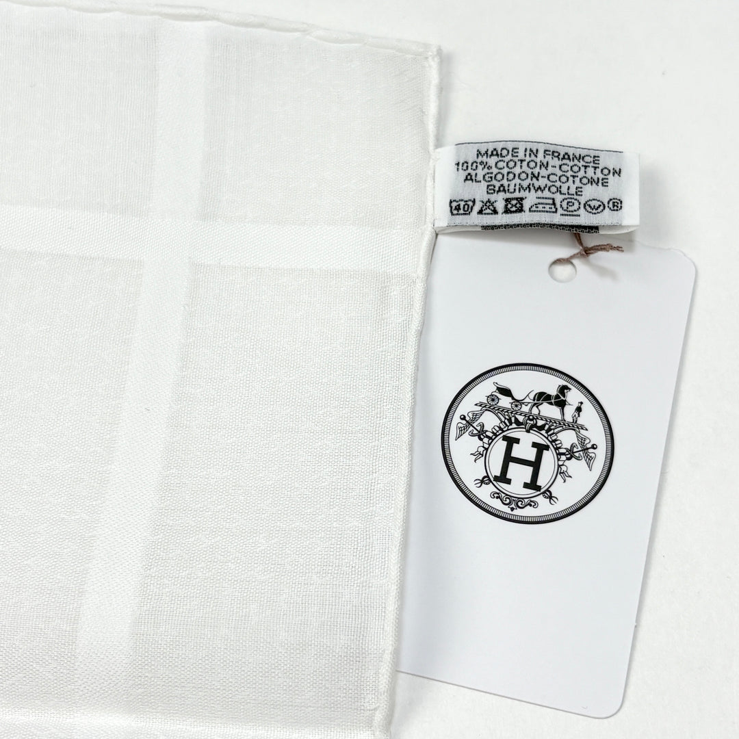新品】エルメス HERMES ハンカチーフ ハンカチ 《 ジャカード H 
