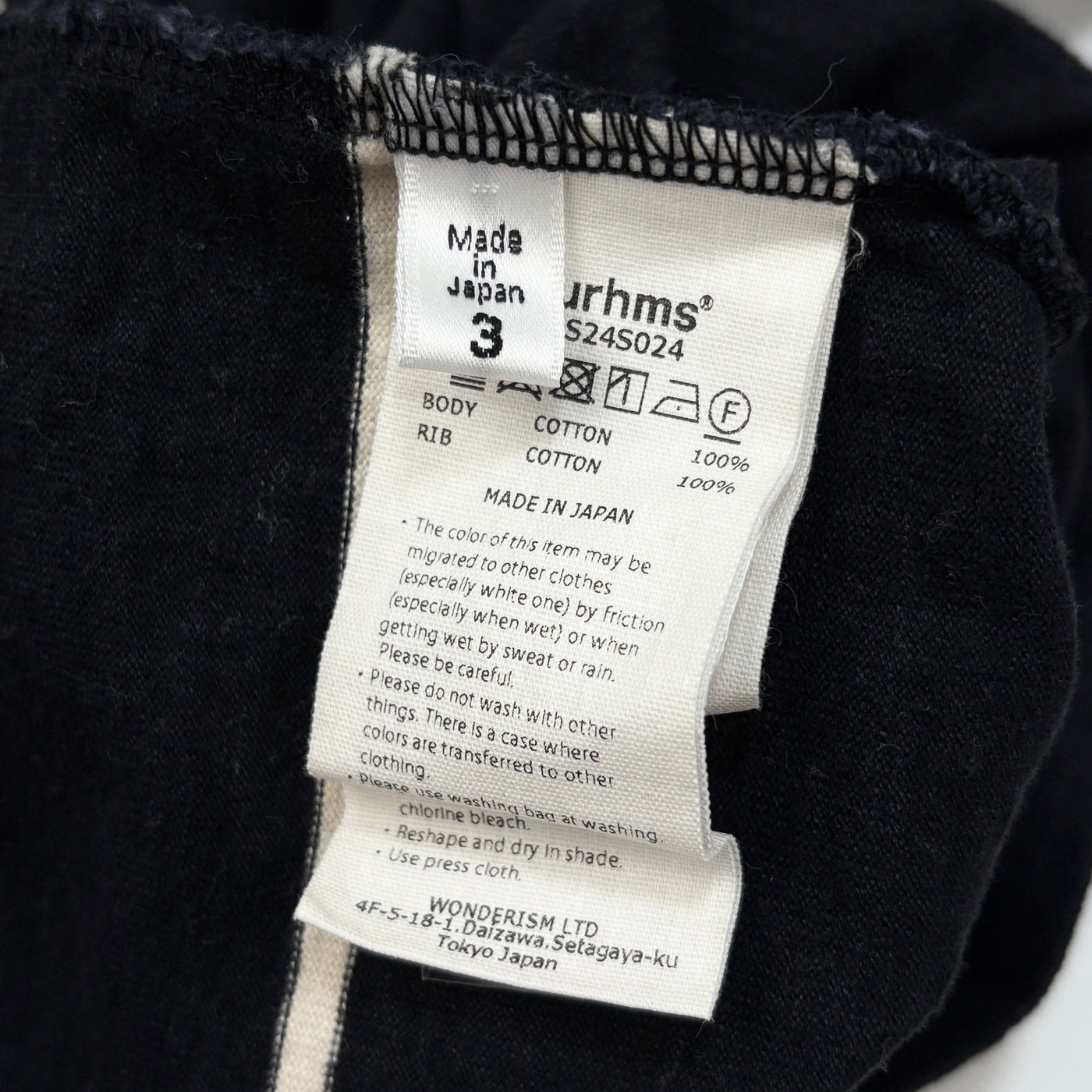 2024SS C/NAPP Border L/S Tee BHS24S024 3