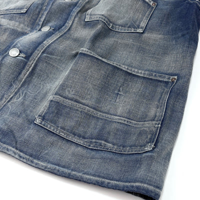 2022AW COLOR DENIM NO-SLEEVE JACKET CCCA14UNI A 2