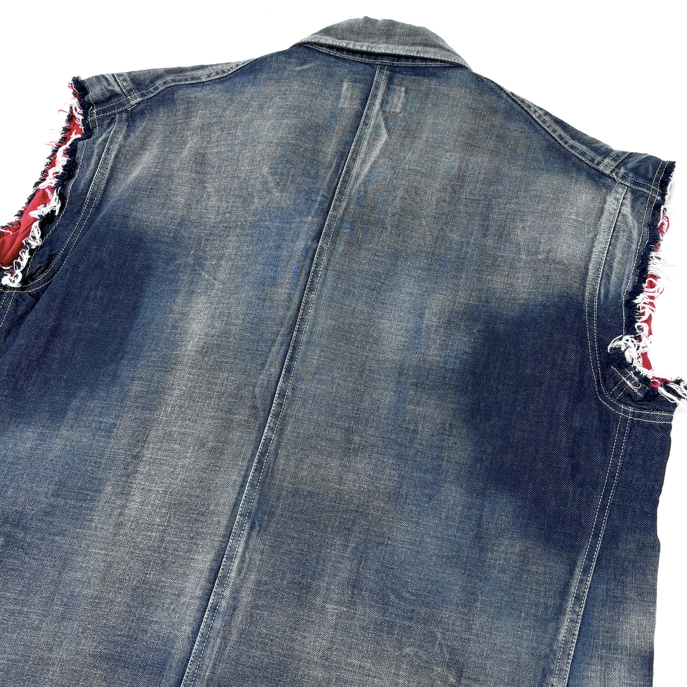 2022AW COLOR DENIM NO-SLEEVE JACKET CCCA14UNI A 2