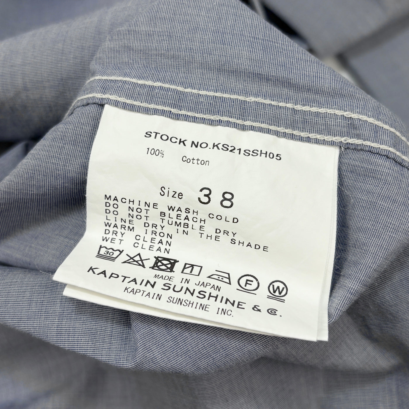 2021SS Work Shirt L/S KS21SSH05 38