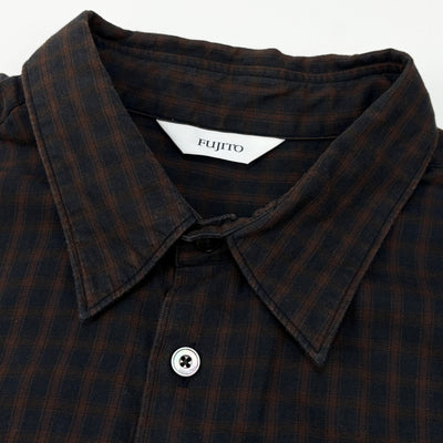 2021AW B/S Shirt - Navy Check 3