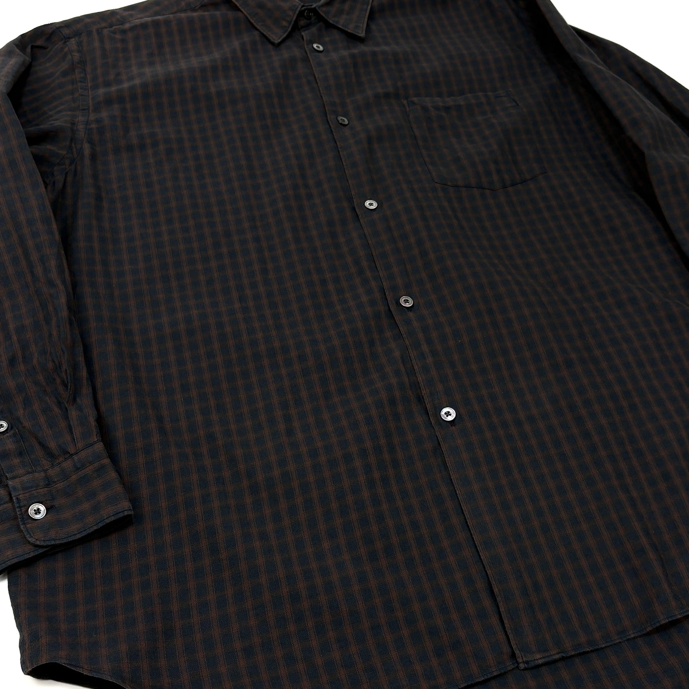 2021AW B/S Shirt - Navy Check 3