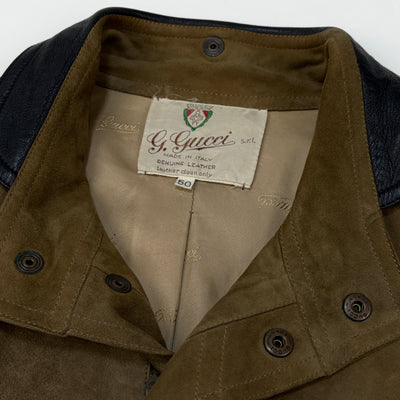 70's 2 Tone Leather Jacket 50