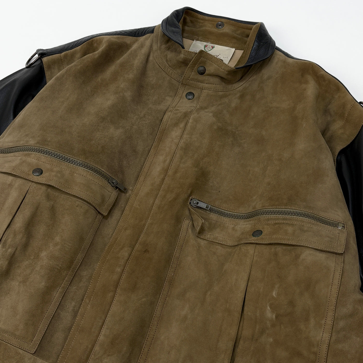 70's 2 Tone Leather Jacket 50