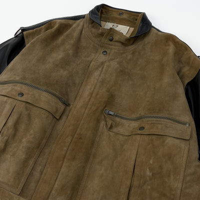70's 2 Tone Leather Jacket 50