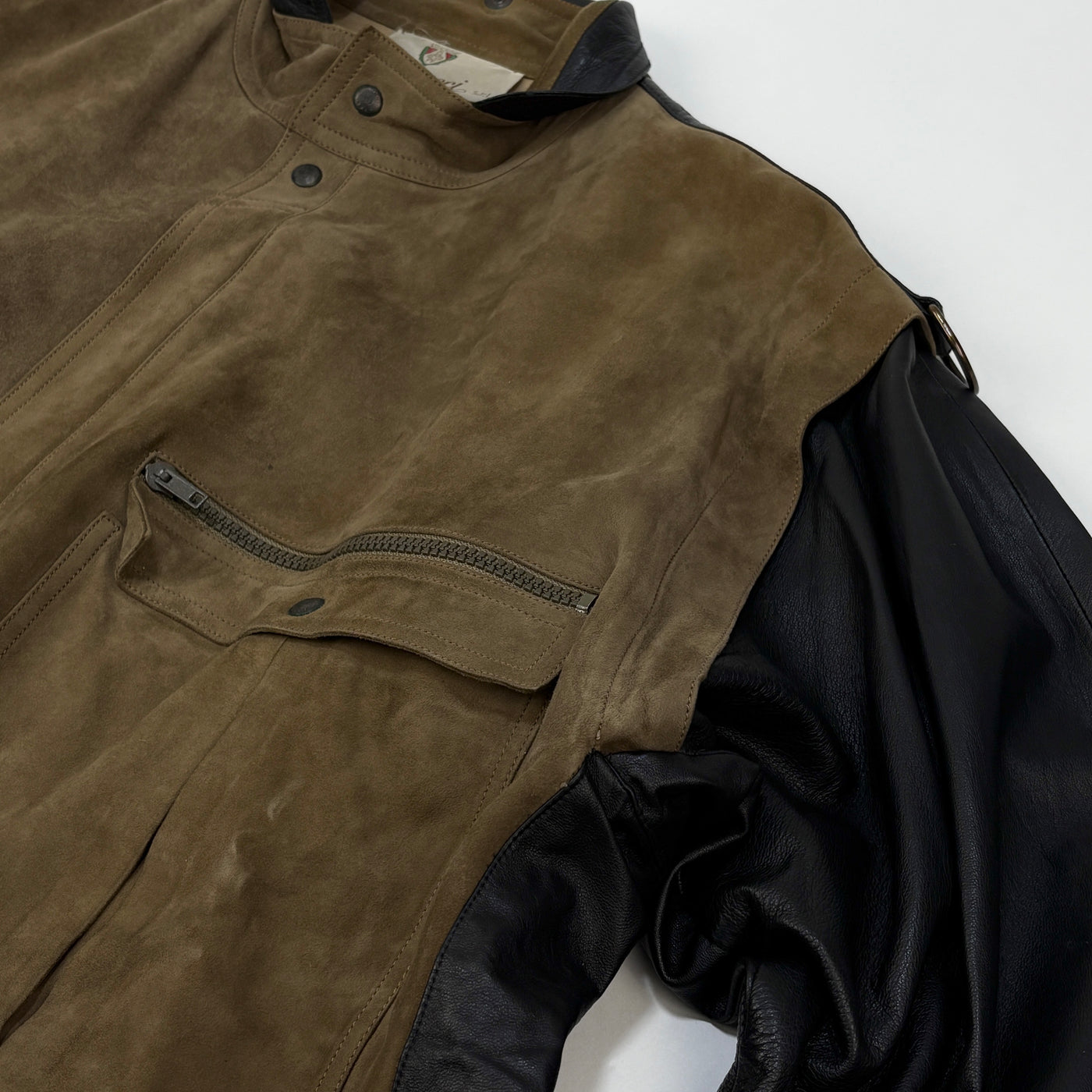 70's 2 Tone Leather Jacket 50