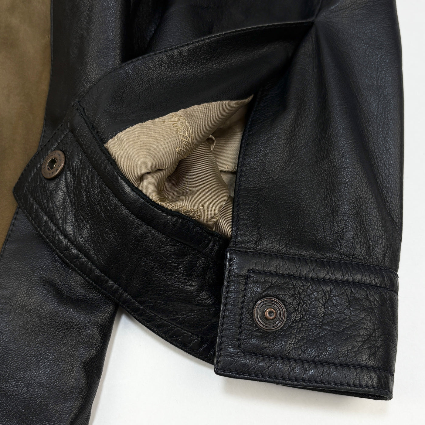 70's 2 Tone Leather Jacket 50