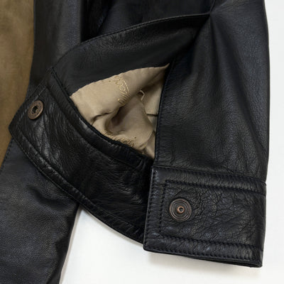 70's 2 Tone Leather Jacket 50