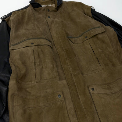70's 2 Tone Leather Jacket 50