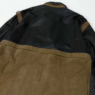 70's 2 Tone Leather Jacket 50