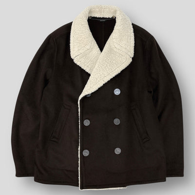 フランス製 CASHMERE MOUTON P-COAT 52