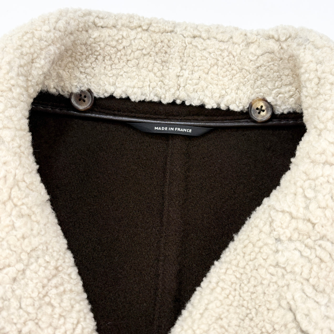 フランス製 CASHMERE MOUTON P-COAT 52