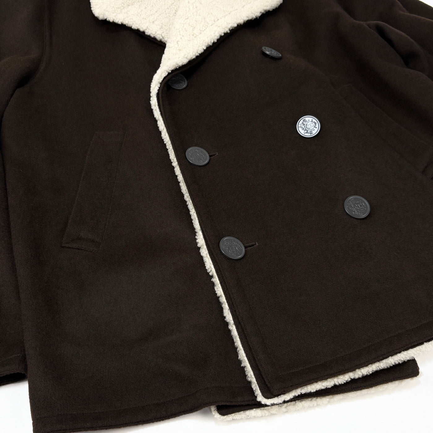 フランス製 CASHMERE MOUTON P-COAT 52