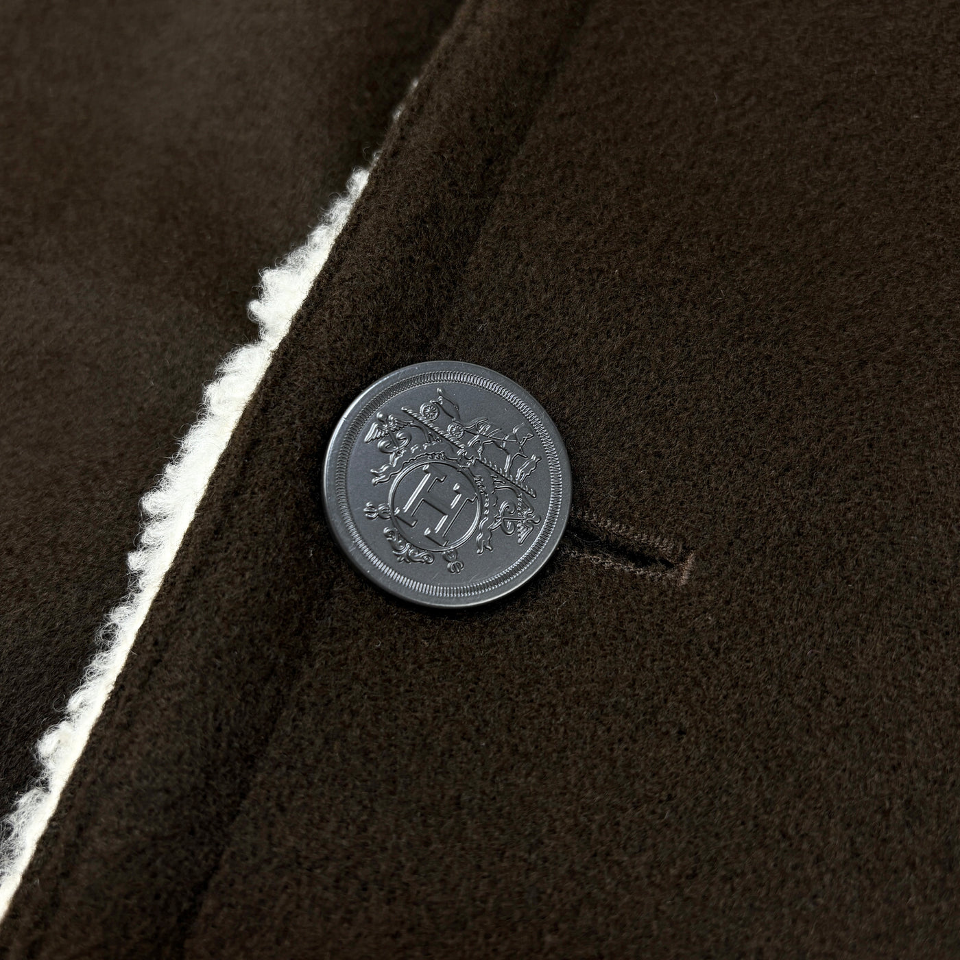 フランス製 CASHMERE MOUTON P-COAT 52