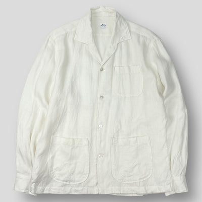 2025SS 別注 MARCELLO リネン シャツ ジャケット 21-16-0640-435 XL