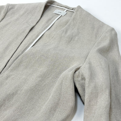 2023SS LINEN OXFORD NO COLLAR JACKET JKAGSM0207 02