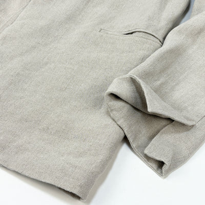 2023SS LINEN OXFORD NO COLLAR JACKET JKAGSM0207 02