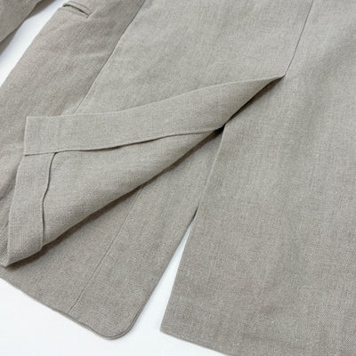 2023SS LINEN OXFORD NO COLLAR JACKET JKAGSM0207 02