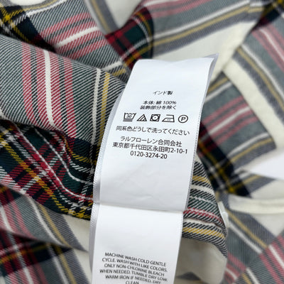 2022AW リラックスフィット コットンフランネル タータンチェックシャツ 211882031001 L