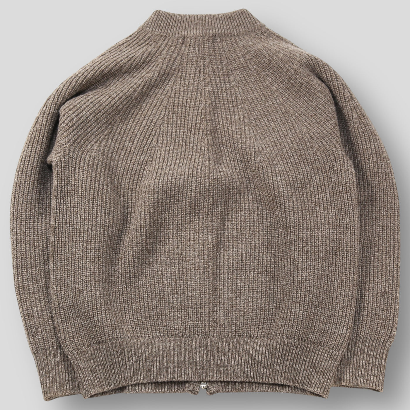 2016AW ウール クルーネック ジップカーディガン 02163-0015 3