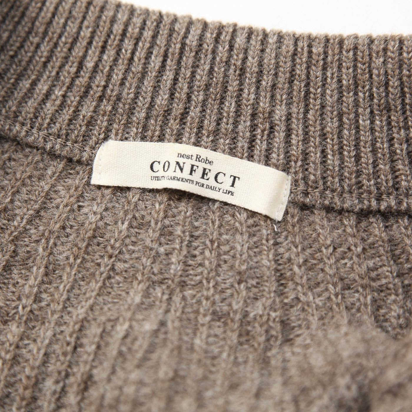 2016AW ウール クルーネック ジップカーディガン 02163-0015 3