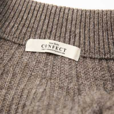 2016AW ウール クルーネック ジップカーディガン 02163-0015 3